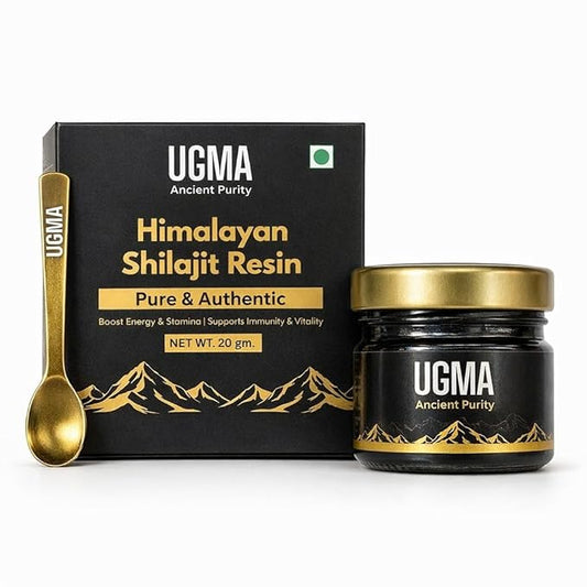UGMA Himalayan Shilajit jar and box